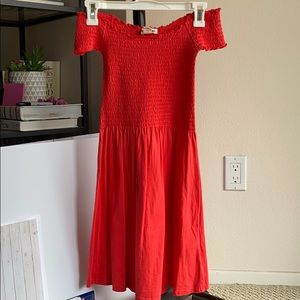 off the shoulder dress